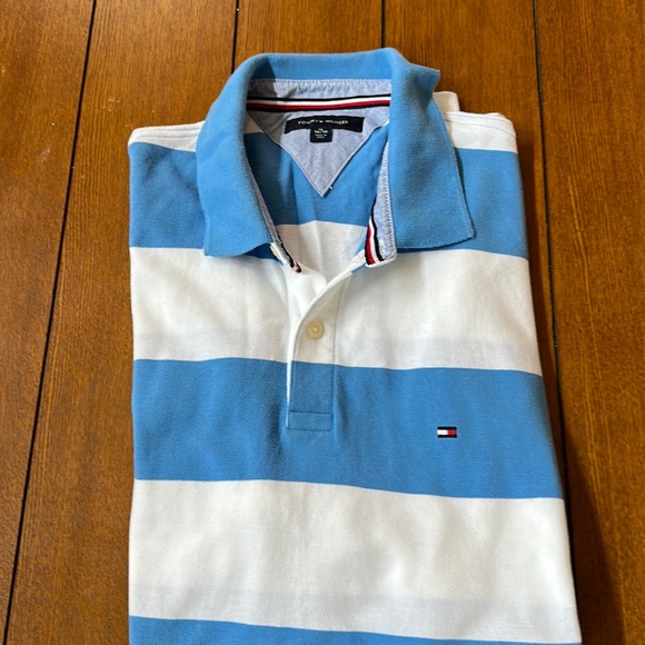 Men’s Hilfiger Stipe Polo - Picture 1 of 6